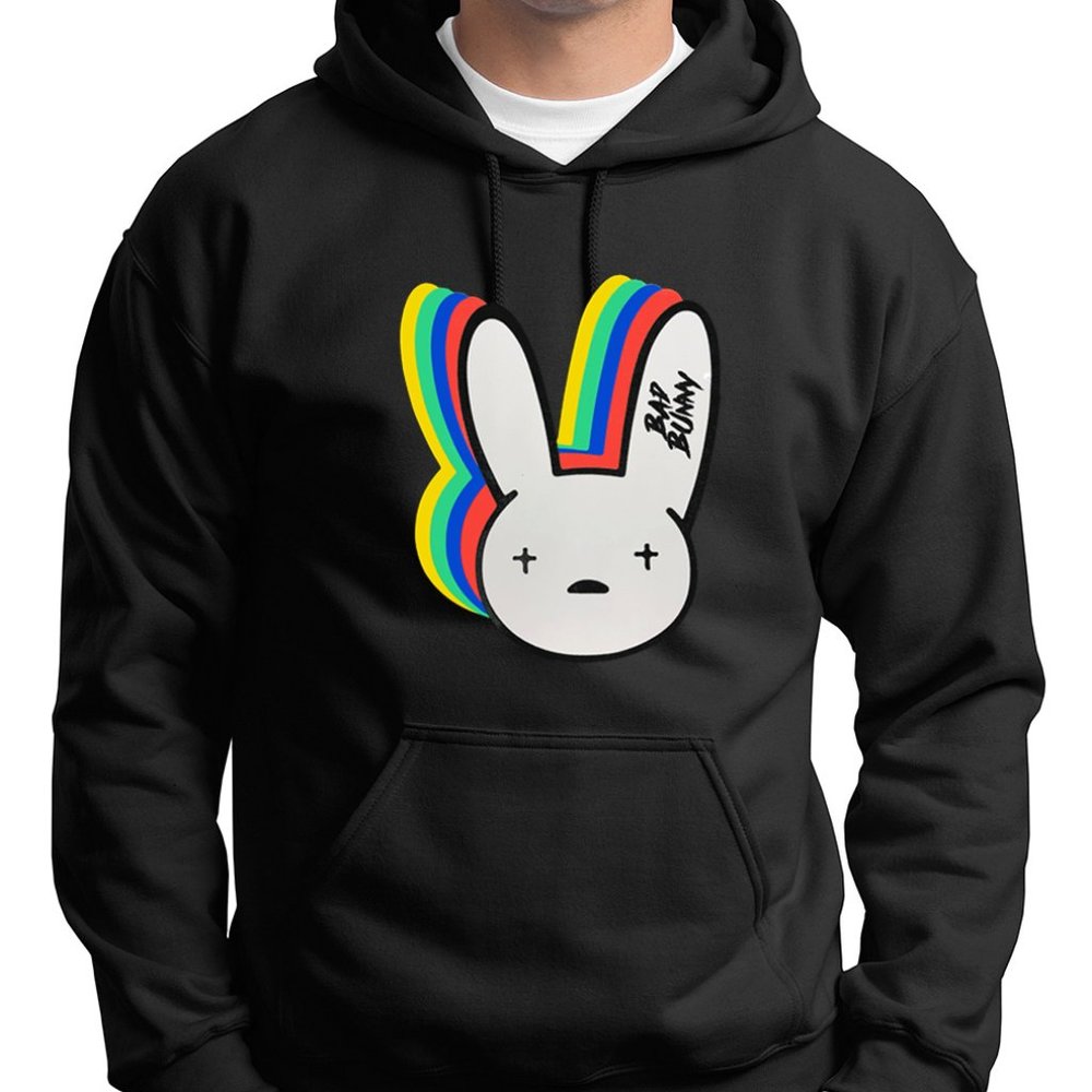 Bad Bunny - Black/White Hoodie - Unisex